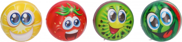 Piłeczka z motywem owoców 10 cm