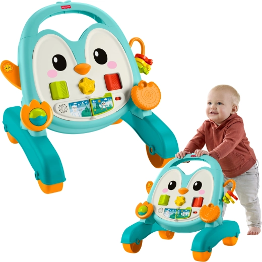 Fisher-Price muzyczny chodzik i pchacz pingwinek 2 w 1