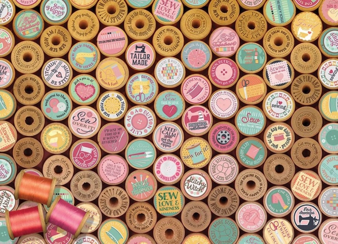 Puzzle Szczęśliwe haftowanie 1000 elementów COBBLE HILL