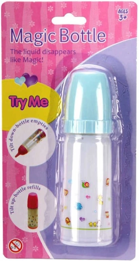 Magiczna butelka dla lalki niemowlaka z znikającym mlekiem 14,5 cm - 1 sztuka