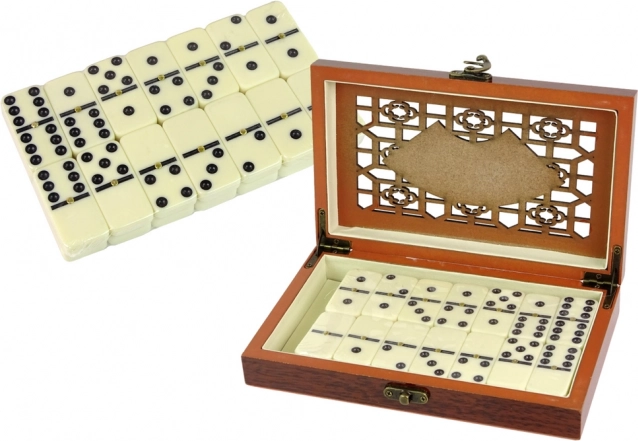 Logiczne domino drewniane, opakowanie 28 elementów