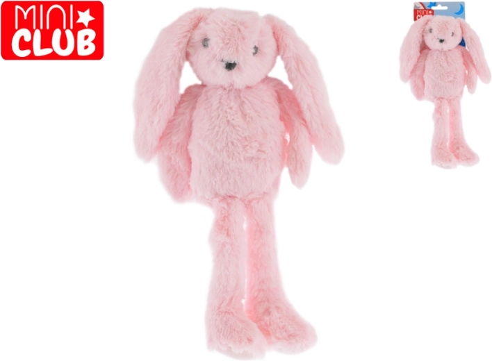 Mini Club pluszowy różowy króliczek z długimi nogami 37 cm