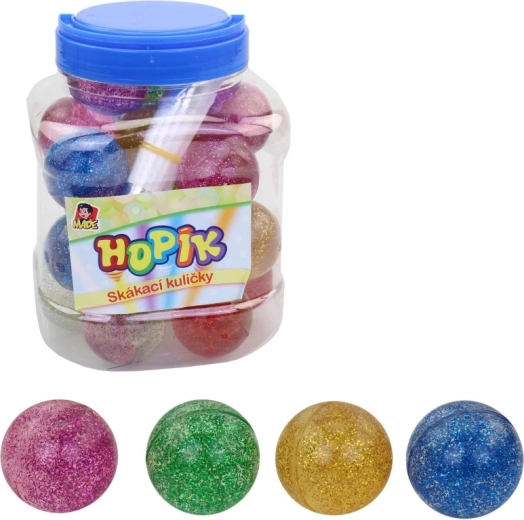 Błyszcząca piłeczka skacząca 45 mm