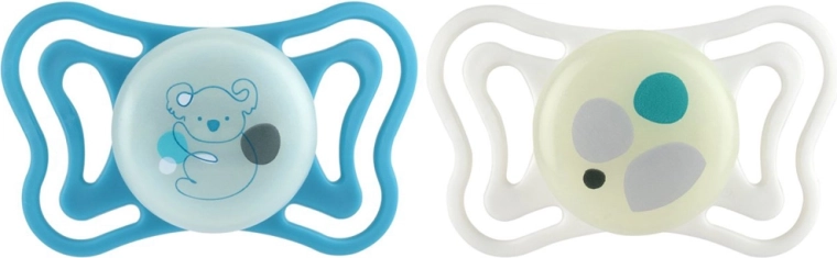 Chicco smoczki PhysioForma Light silikonowe ortodontyczne neutralne 16–36 m, 2 szt.