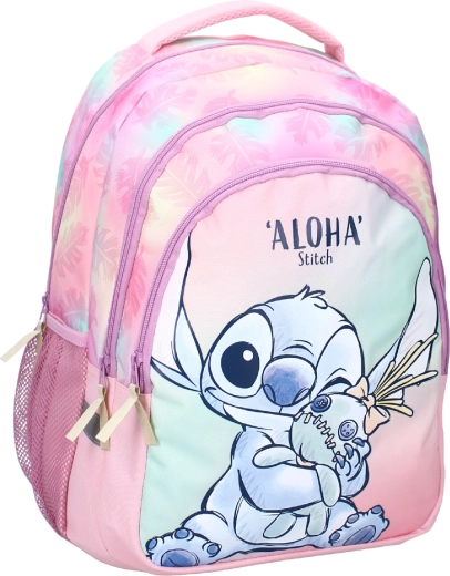 Plecak szkolny Disney Stitch Wild Energy Aloha różowo-niebieski 35 l