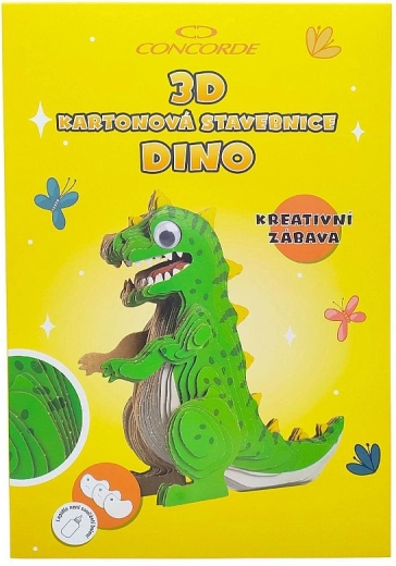 3D kartonowy zestaw konstrukcyjny dinozaur