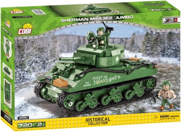 Klocki COBI Czołg Sherman M4A3E2 Jumbo Cobra King (720 elementów)