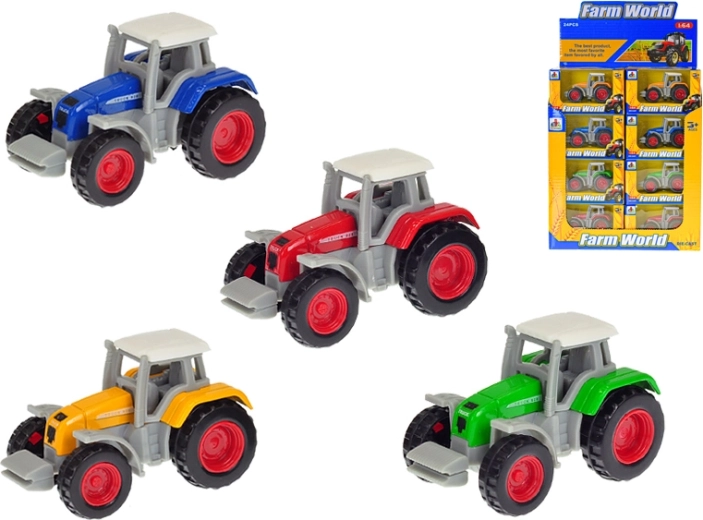 Metalowy traktor w skali 1:64, 7 cm