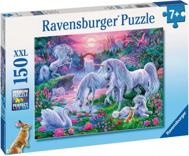 Ravensburger puzzle Jednorożce w blasku zachodu słońca 150 elementów