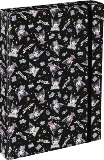Teczki na szkolne zeszyty A4 Jumbo KUROMI Black Baagl