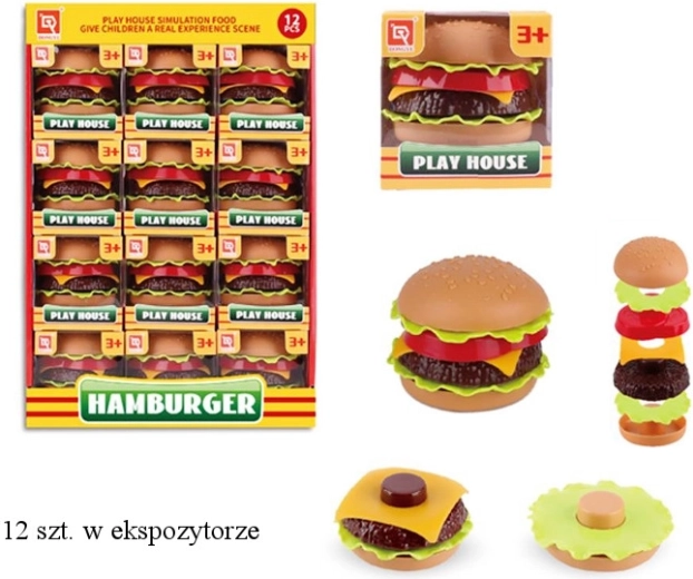 Zestaw kuchennych zabawek – hamburger dla dzieci