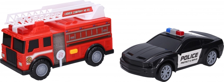 Auta policyjne i strażackie z efektami 23 cm