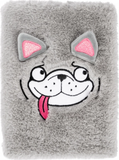 Baagl notes pluszowy Doggie – liniowy notes