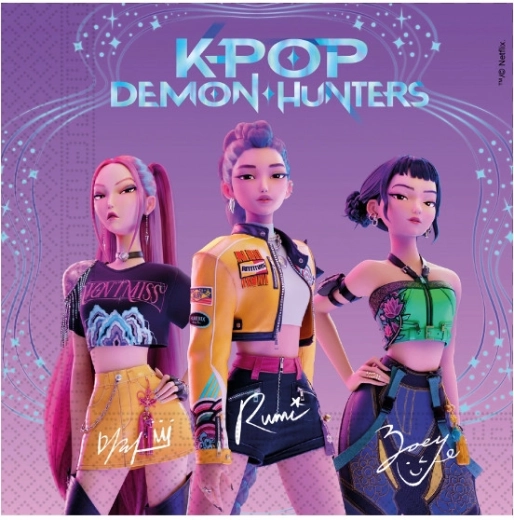 Papierowe serwetki Demon hunters – K-POP, 33 × 33 cm (20 szt.)