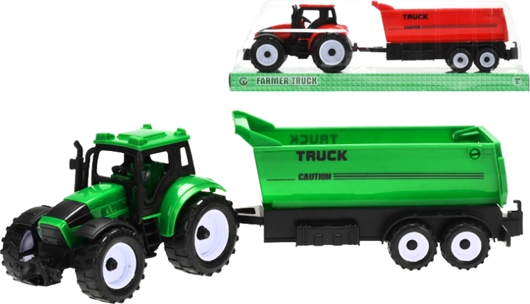 Traktor z przyczepą na napęd cierny, 29 cm