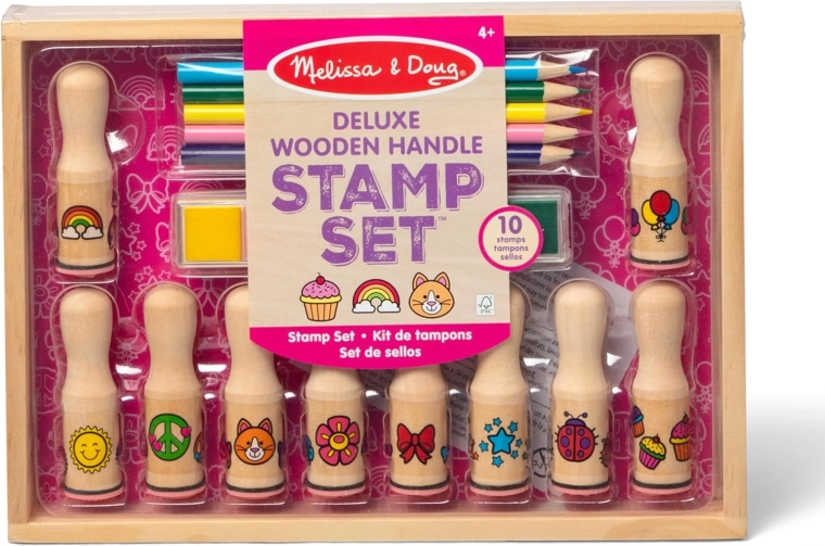 Kreatywny zestaw deluxe stemple, tusze i kredki MELISSA & DOUG