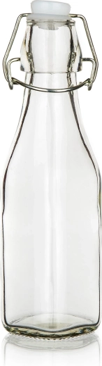 Szklana butelka YARA z zamknięciem dźwigniowym 240 ml kwadratowa