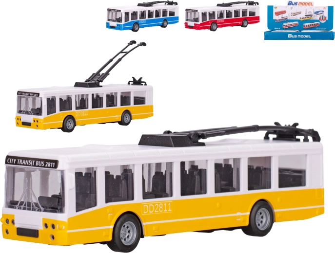 Trolejbus na napęd bezwładnościowy 17 cm