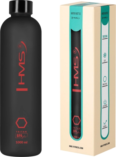Butelka na wodę z tritanu NILS Camp 1000 ml czarna