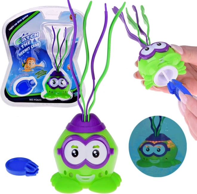 Świecący krab do nauki pływania - zabawka do wody