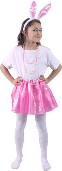 Kostium króliczek z różową spódnicą i uszami królika