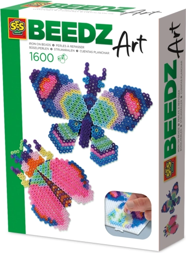 Koraliki do zaprasowywania BEEDZ Art – motyl i żuk, efekt 3D