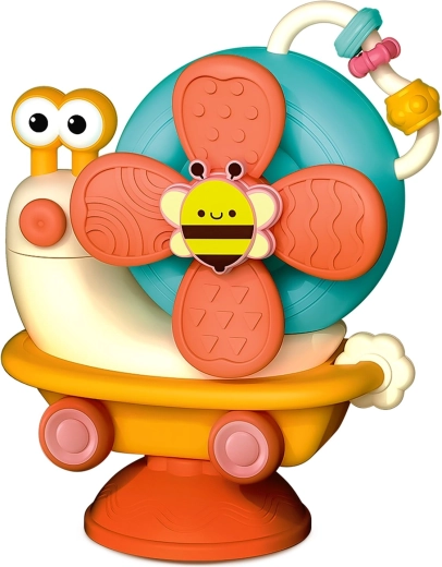 Fidget spinner z przyssawką w kształcie jeżdżącego ślimaka - 1 sztuka