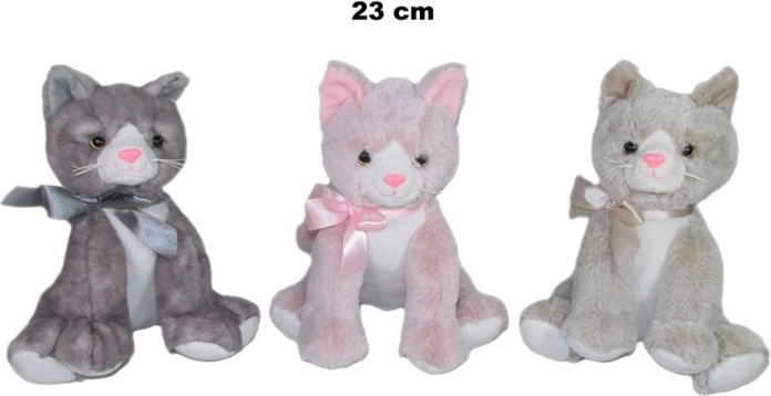 Pluszowy kotek 23 cm (mix kolorów)
