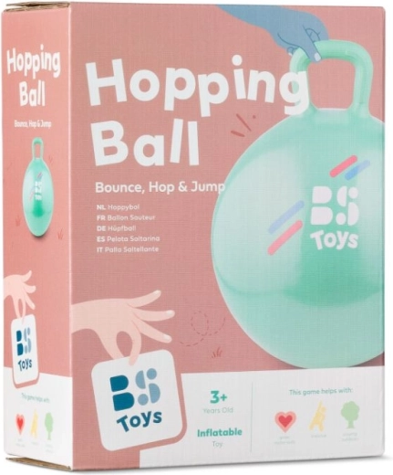 Skacząca piłka z uchwytem – zielona, średnica 45 cm