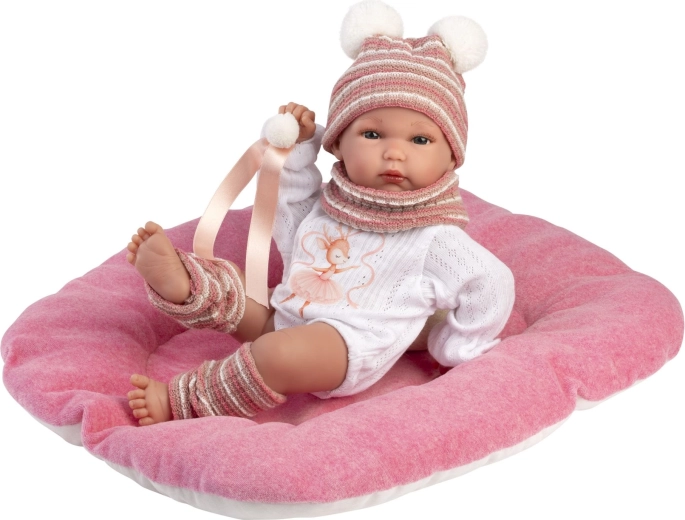 Llorens NEW BORN dziewczynka – realistyczna lalka niemowlę 35 cm, całkowicie winylowe ciało do wody