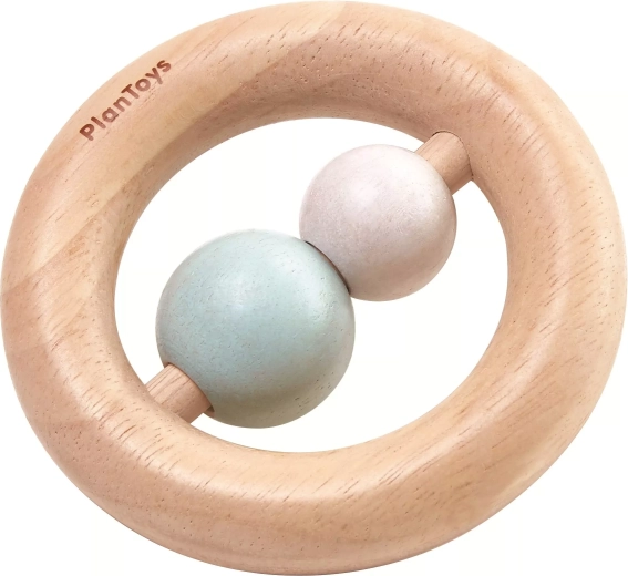 PlanToys drewniana grzechotka kółko