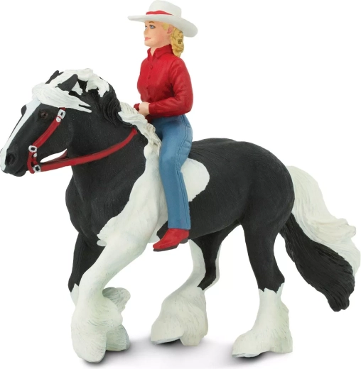 Safari Ltd. figurka jeźdźczyni na koniu