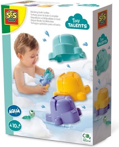 SES Creative Tiny Talents zabawki do kąpieli – żółwie do układania w stos