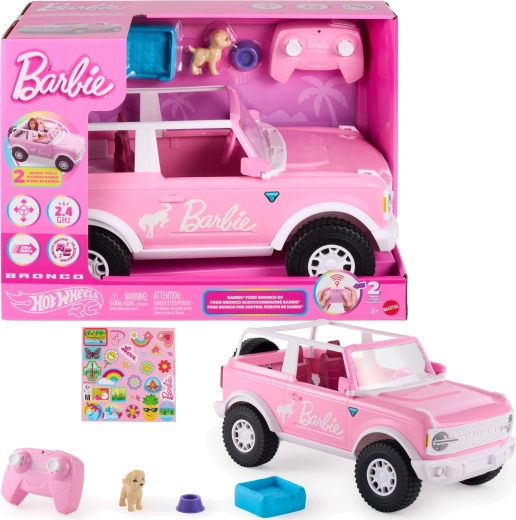 Barbie Hot Wheels zdalnie sterowany różowy Ford Bronco RC