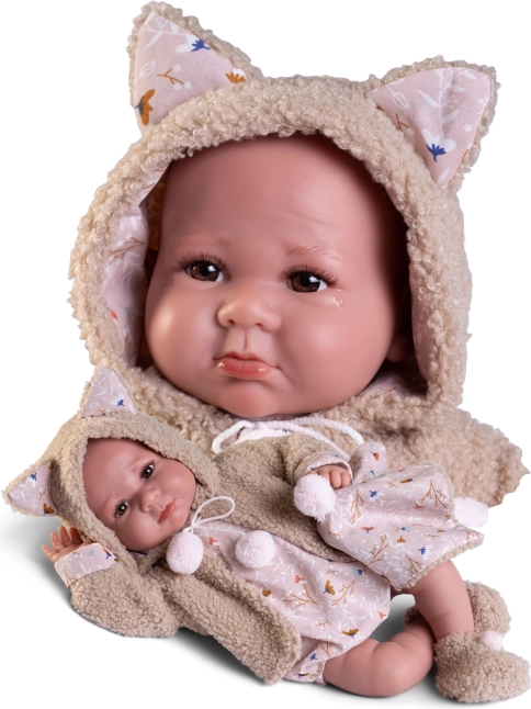 Realistyczna lalka bobas Antonio Juan Luca z miękkim ciałem 42 cm