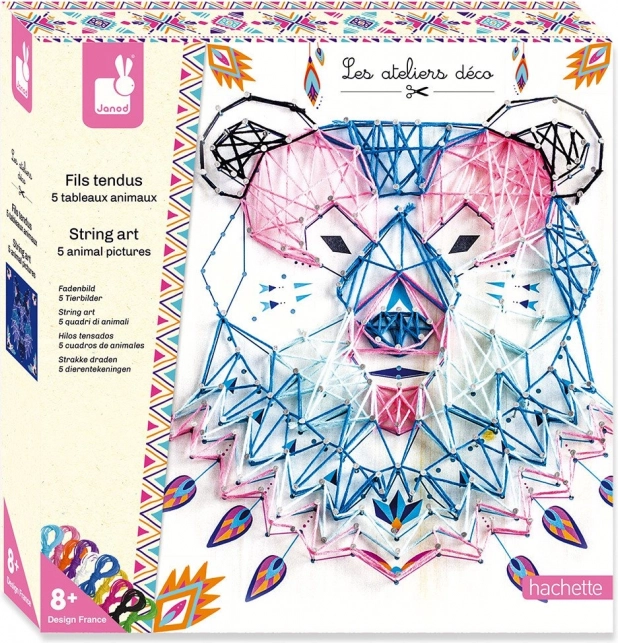 JANOD Tworzymy sznurkami - Zwierzęta Deco