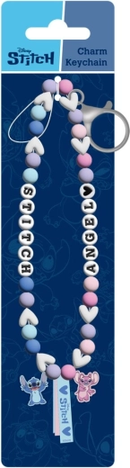 Lilo i Stitch smyczka na telefon z koralikami i zawieszkami