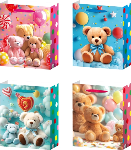 Torebka prezentowa S z misiem dla najmłodszych