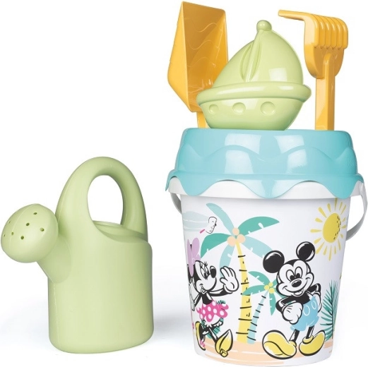 Smoby Green wiaderko MICKEY MOUSE i MINNIE z akcesoriami do piasku i konewką z bioplastiku