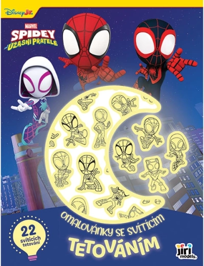 Kolorowanki z świecącymi tatuażami Spidey