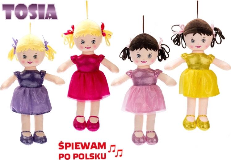 Mówiąca szmaciana lalka Tosia 32 cm
