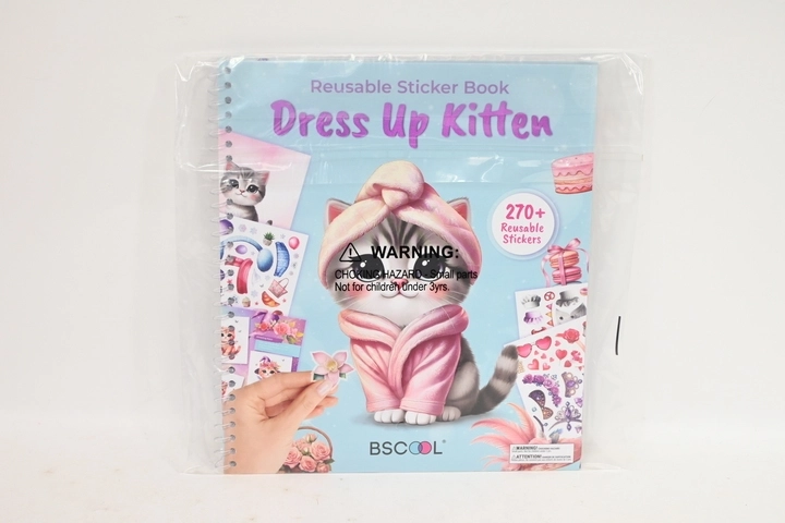 Stnux książeczka z naklejkami Dress Up Kitten