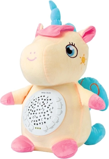 Pluszowy przytulak jednorożec z projektorem Milly Mally