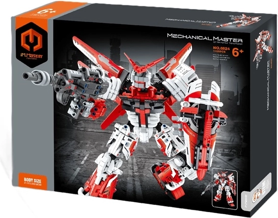 Mechanical Master klocki bojowy robot Ronin Fire Sentinel czerwony 1100 elementów