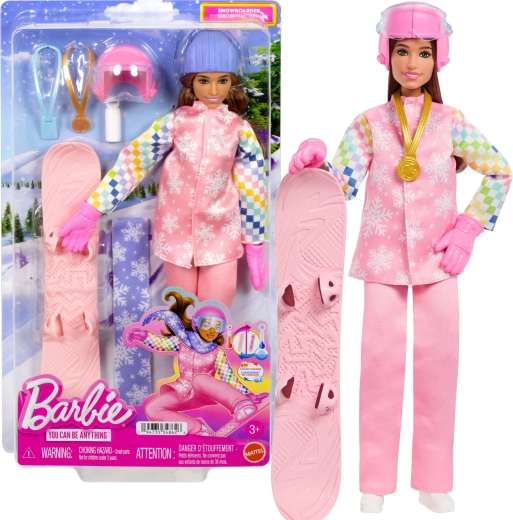 Barbie Kariera – snowboardzistka z akcesoriami
