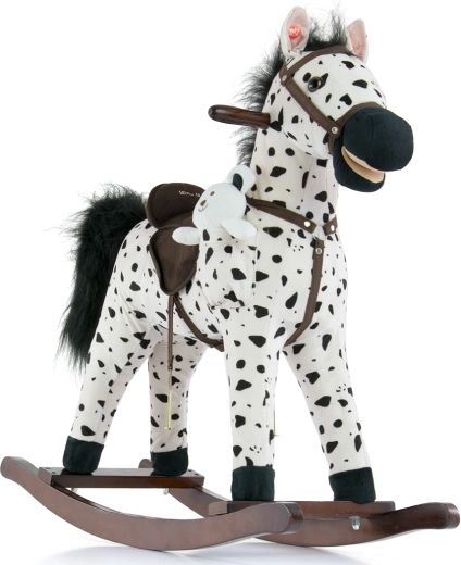 Milly Mally koń na biegunach Mustang black dot