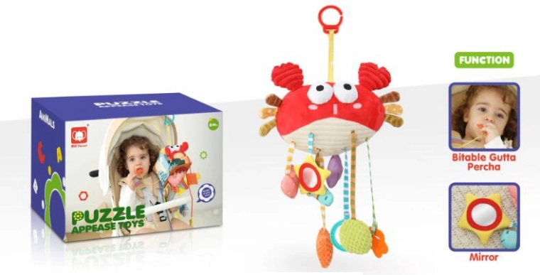Tekstylna zabawka sensoryczna krab
