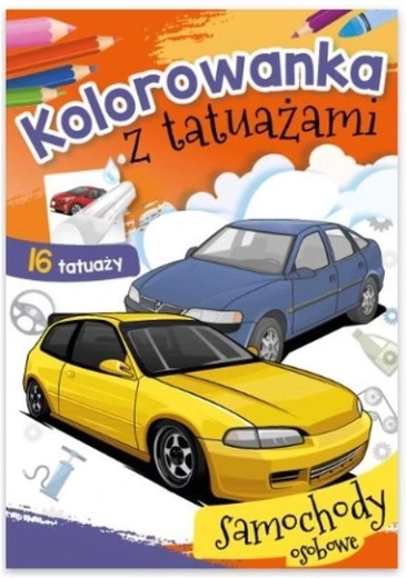 Klakson tattoo – kolorowanki i zmywalne tatuaże auta