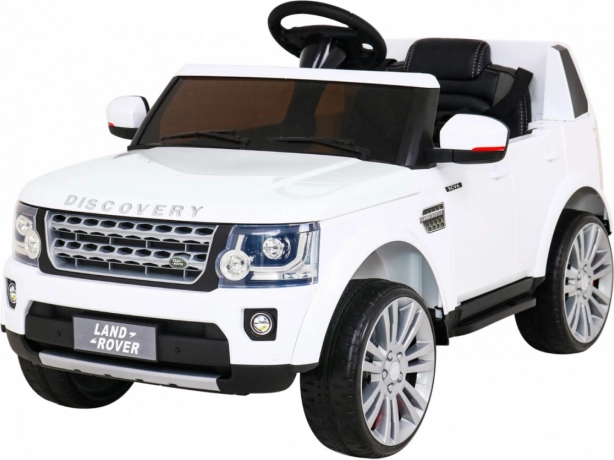 Land Rover Discovery elektryczny samochodzik dla dzieci biały SUV z pilotem