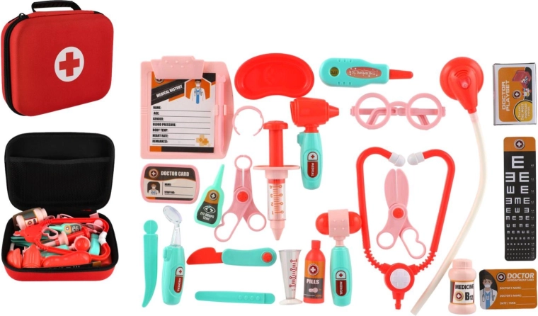 Dziecięcy zestaw lekarski w kuferku